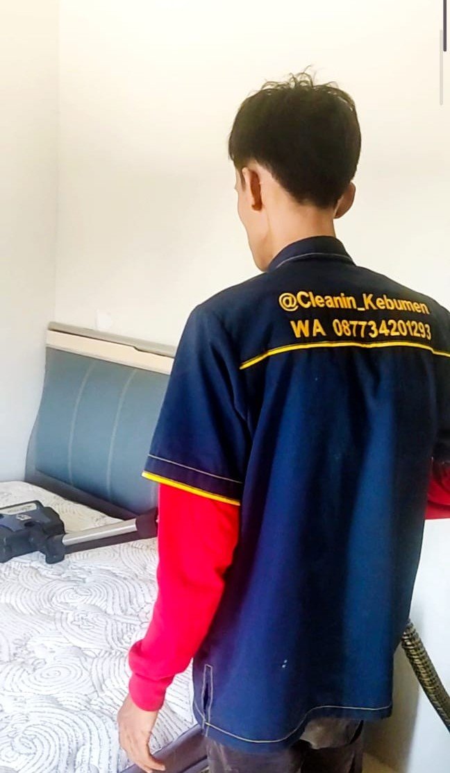 Kasur bersih setelah hydrovacuum